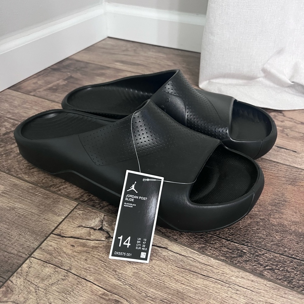 Jordan Black Slide Sandals